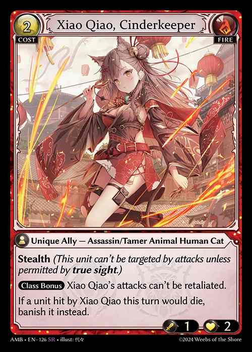 《特価品EX》[Fire] Xiao Qiao, Cinderkeeper [AMB126-SR]
