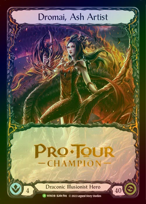 【Champion】[Draconic Illusionist] Dromai, Ash Artist [WIN018] (Promo) Cold Foil