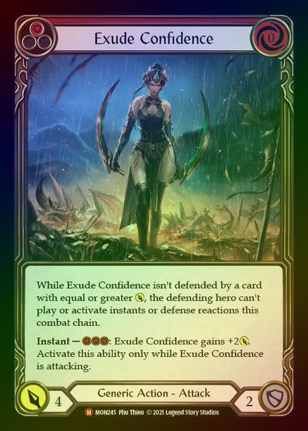 《特価品EX》【【RF】[Generic] Exude Confidence [1st-MON245-M] Rainbow Foil