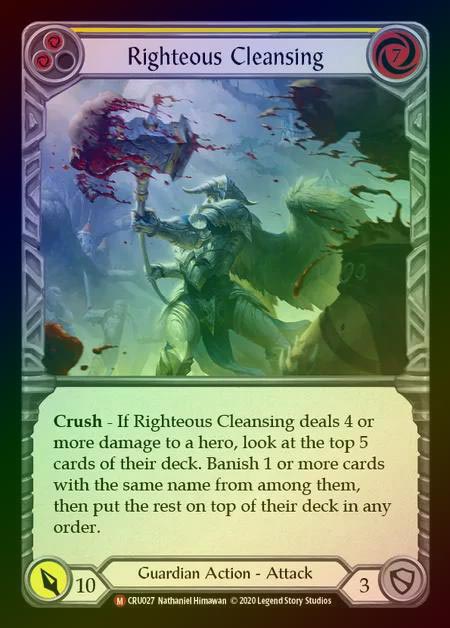 【RF】[Guardian] Righteous Cleansing [1st-CRU027-M] Rainbow Foil
