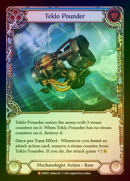 《特価品EX》【RF】[Mechanologist] Teklo Pounder [EVR072-M] Rainbow Foil