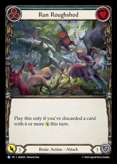 《特価品EX》【EN】[Brute] 狂瀾怒濤/Run Roughshod (blue) [AKO024-R]