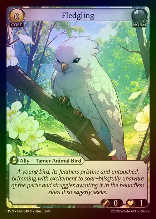 【FOIL】[Norm] Fledgling [HVN048-C]