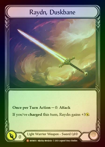【GF】[Light Warrior] Raydn, Duskbane [FAB145] Gold Foil《クーポン使用不可》