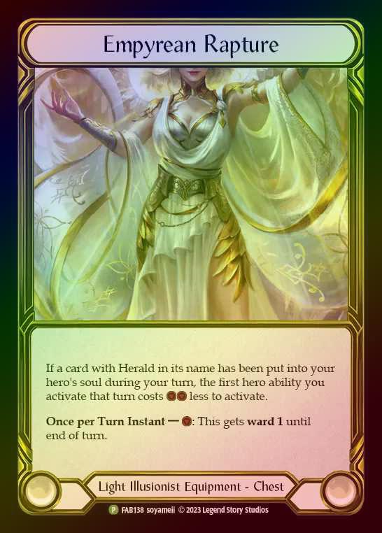 【GF】[Light Illusionist] Empyrean Rapture [FAB138] Gold Foil《クーポン使用不可》