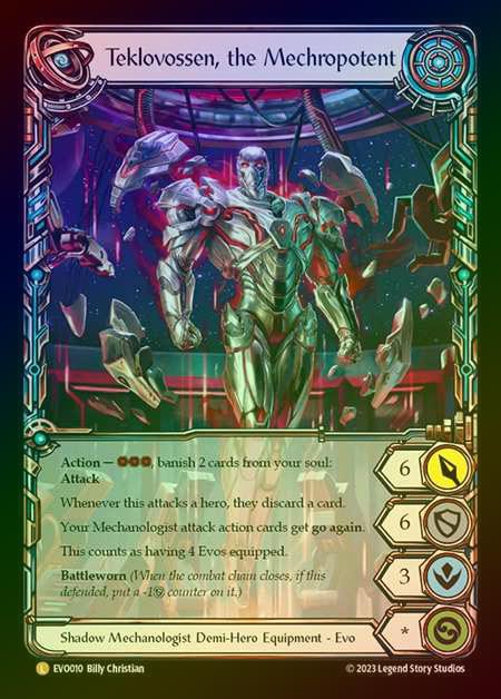 【CF】[Mechanologist] Singularity // Teklovossen, the Mechropotent [EVO010-Marvel] Cold Foil