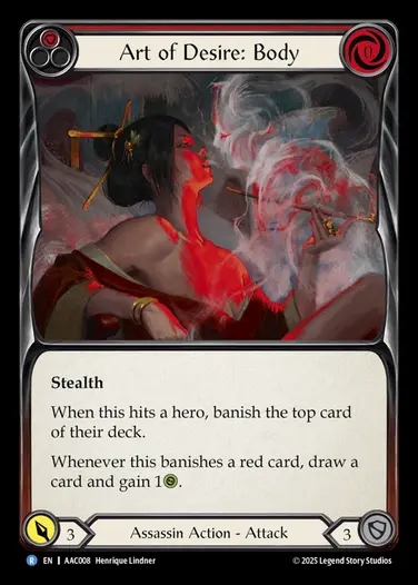 【EN】[Assassin] 欲望の技：体/Art of Desire: Body (red)  [AAC008-R]