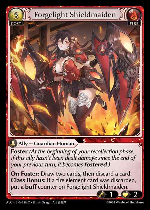 [Fire] Forgelight Shieldmaiden [ALC110-C]