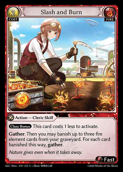 [Fire] Slash and Burn [AL-ALC231-U]