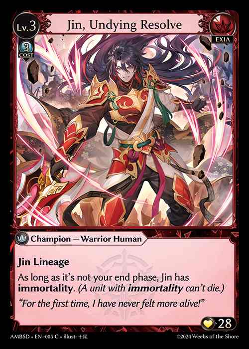 [Exia] Jin, Undying Resolve [AMBSD005-C]