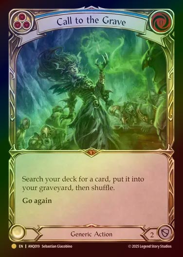 【RF】【EN】[Generic] 墓への呼び声/Call to the Grave [ANQ019-Gold]