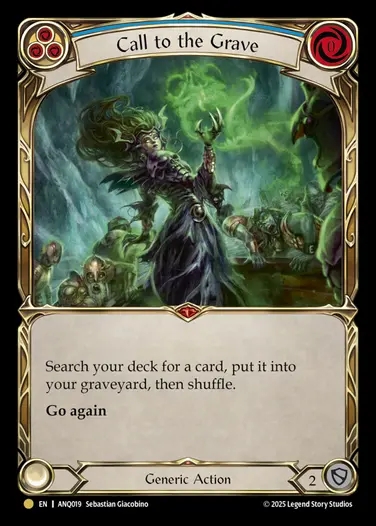【EN】[Generic] 墓への呼び声/Call to the Grave [ANQ019-Gold]