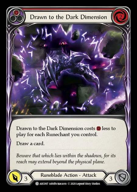 [Runeblade] Drawn to the Dark Dimension [UL-ARC097-C] (red)