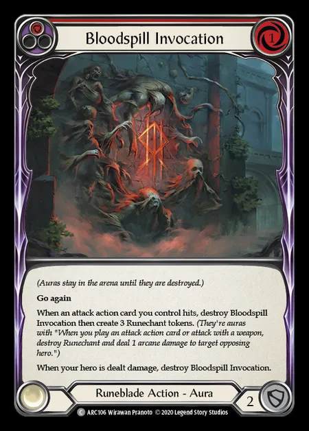 [Runeblade] Bloodspill Invocation [UL-ARC106-C] (red)