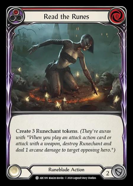 [Runeblade] Read the Runes [UL-ARC109-C] (red)