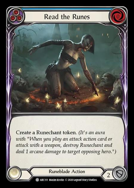 [Runeblade] Read the Runes [UL-ARC111-C] (blue)