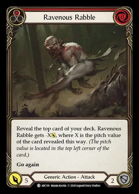 [Generic] Ravenous Rabble [UL-ARC191-C] (red)