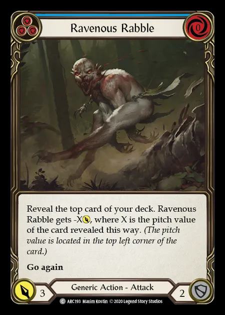 [Generic] Ravenous Rabble [UL-ARC193-C] (blue)