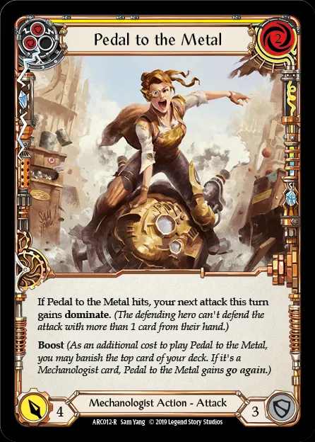 [Mechanologist] Pedal to the Metal (yellow) [1st-ARC012-R]
