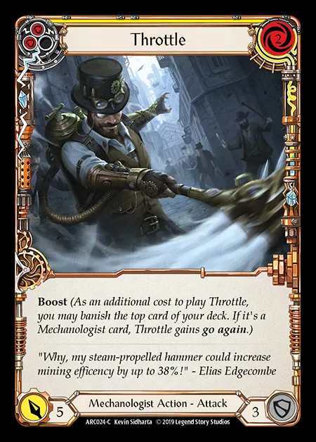 [Mechanologist] Throttle (yellow) [1st-ARC024-C]