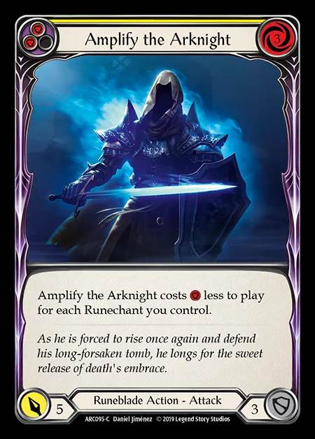 [Runeblade] Amplify the Arknight (yellow) [1st-ARC095-C]