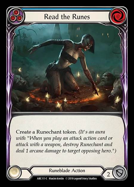 [Runeblade] Read the Runes (blue) [1st-ARC111-C]