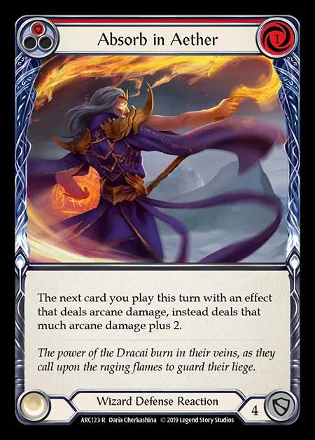 [Wizard] Absorb in Aether (red) [1st-ARC123-R]
