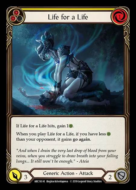 [Generic] Life for a Life (yellow) [1st-ARC165-R]