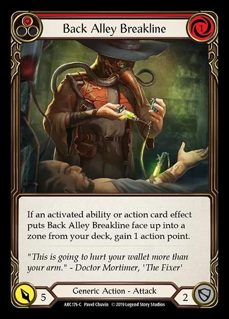 [Generic] Back Alley Breakline (red) [1st-ARC176-C]