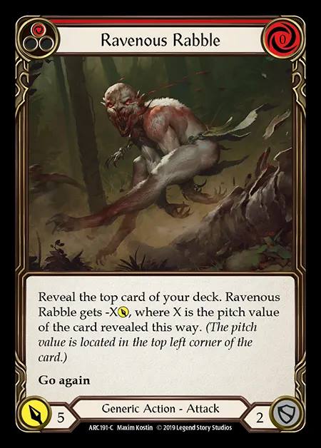 [Generic] Ravenous Rabble (red) [1st-ARC191-C]