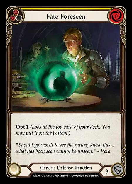 [Generic] Fate Foreseen (yellow) [1st-ARC201-C]