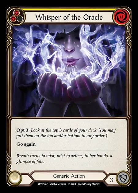 [Generic] Whisper of the Oracle (yellow) [1st-ARC216-C]