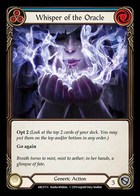 [Generic] Whisper of the Oracle (blue) [1st-ARC217-C]