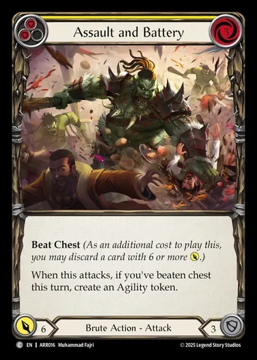 【EN】[Brute] 脅迫と暴行/Assault and Battery (yellow) [ARR016-C]