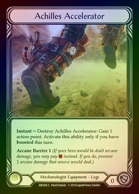 【CF】[Mechanologist] Achilles Accelerator [1st-ARC005-C] Cold Foil