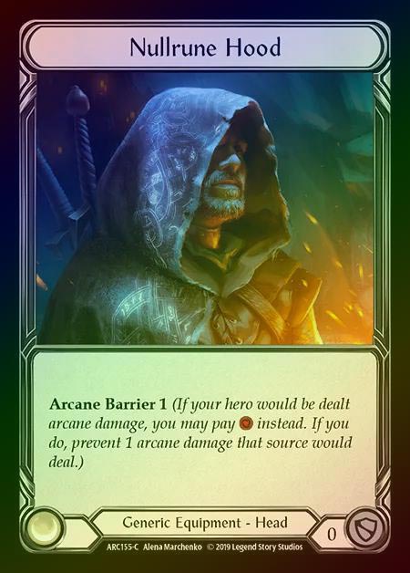 【CF】[Generic] Nullrune Hood [1st-ARC155-C] Cold Foil
