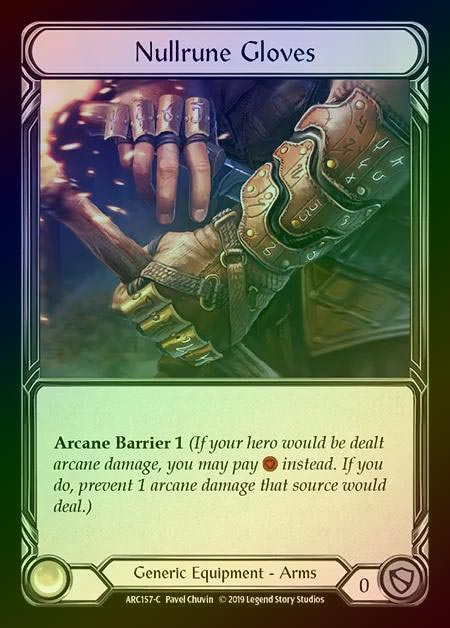 【CF】[Generic] Nullrune Gloves [1st-ARC157-C] Cold Foil
