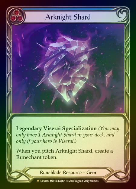 【CF】[Runeblade] Arknight Shard [1st-CRU_000-F] Cold Foil