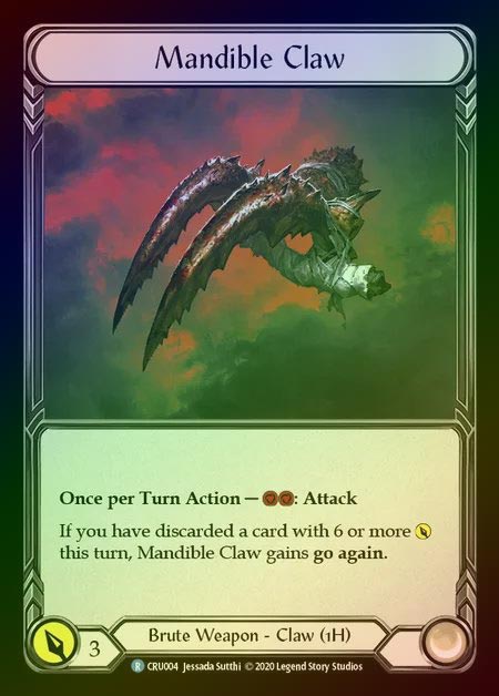 【CF】[Brute] Mandible Claw [1st-CRU_004-R] Cold Foil