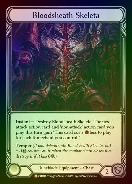 【CF】[Runeblade] Bloodsheath Skeleta [1st-CRU_141-M] Cold Foil