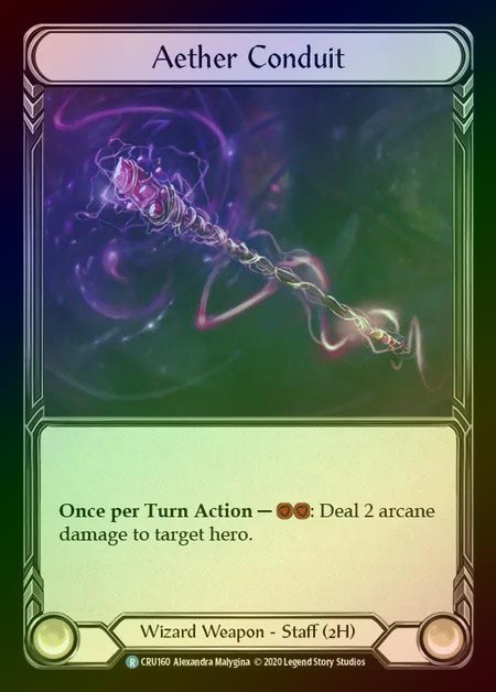 【CF】[Wizard] Aether Conduit [1st-CRU_160-R] Cold Foil