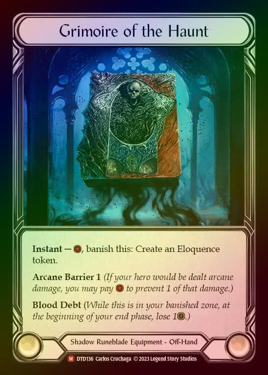 【CF】[Shadow Runeblade] Grimoire of the Haunt [DTD136-M] Cold Foil