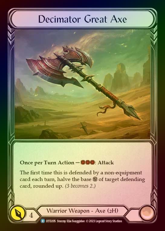 【CF】[Warrior] Decimator Great Axe [DTD205-R] Cold Foil