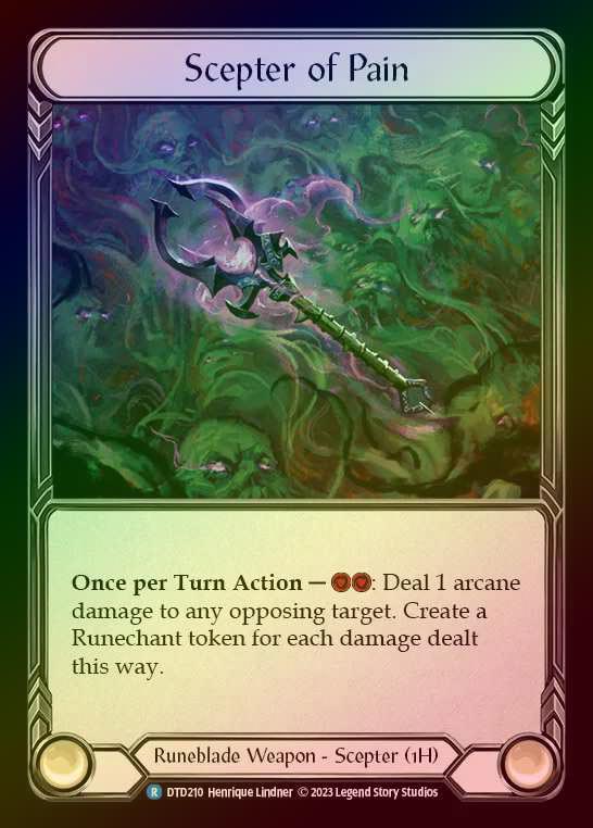 【CF】[Runeblade] Scepter of Pain [DTD210-R] Cold Foil