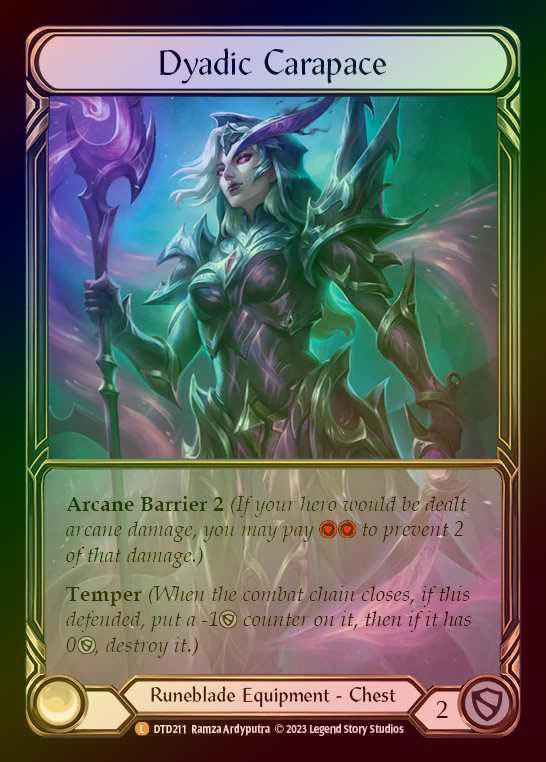 【CF】[Runeblade] Dyadic Carapace (Extended Art) [DTD211-L] Cold Foil
