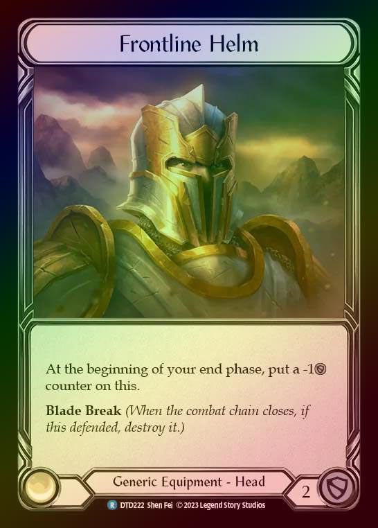 【CF】[Generic] Frontline Helm [DTD222-R] Cold Foil