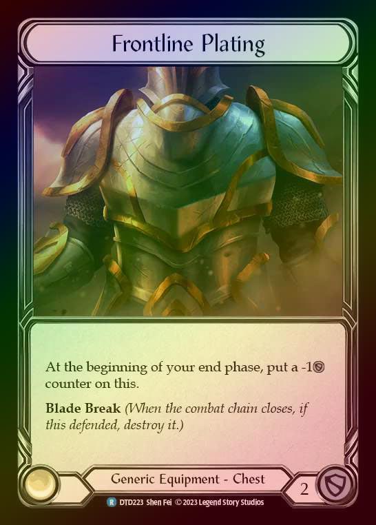 【CF】[Generic] Frontline Plating [DTD223-R] Cold Foil