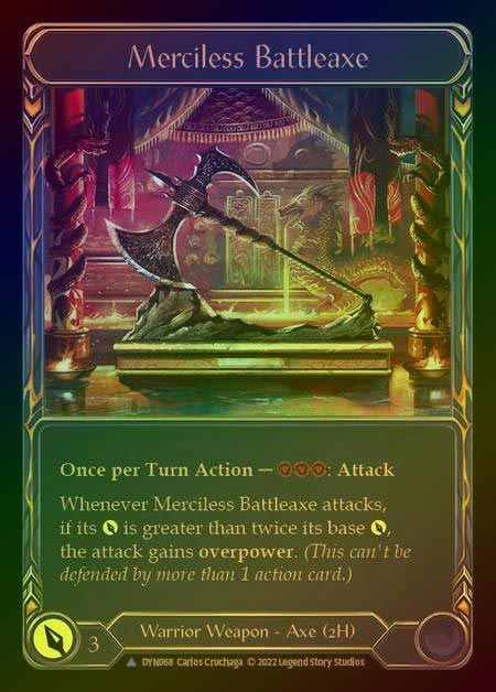 【CF】[Warrior] Merciless Battleaxe [DYN068-Marvel] Cold Foil