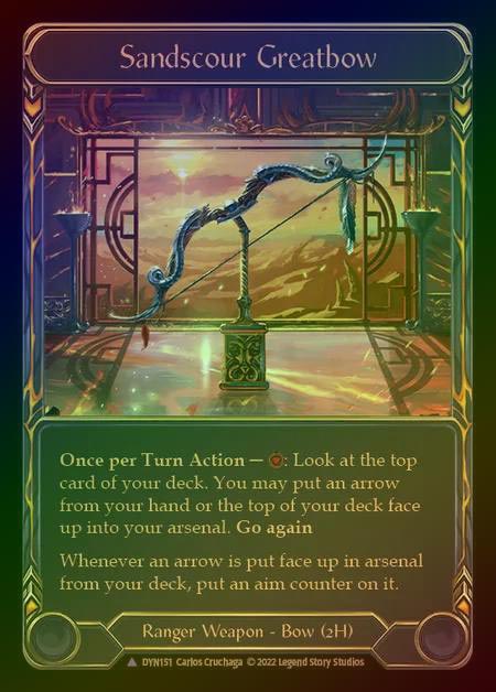 【CF】[Ranger] Sandscour Greatbow [DYN151-Marvel] Cold Foil