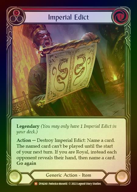 【CF】[Generic] Imperial Edict [DYN240-M] Cold Foil